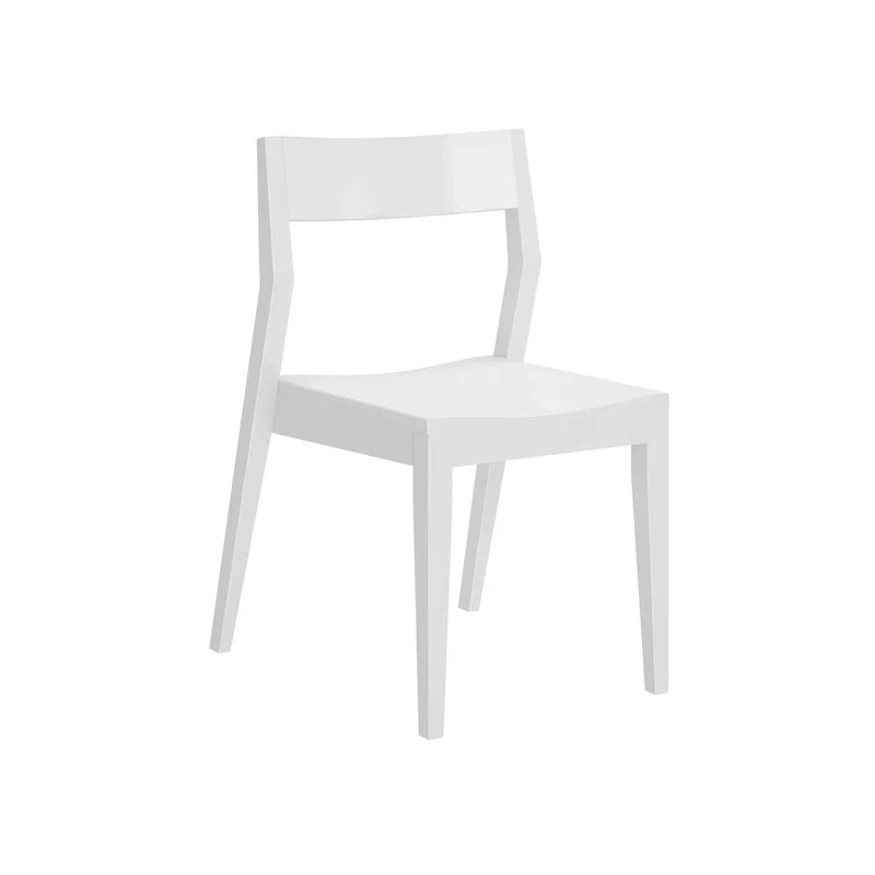 Sedia da pranzo moderna in legno massello Plank and Beam