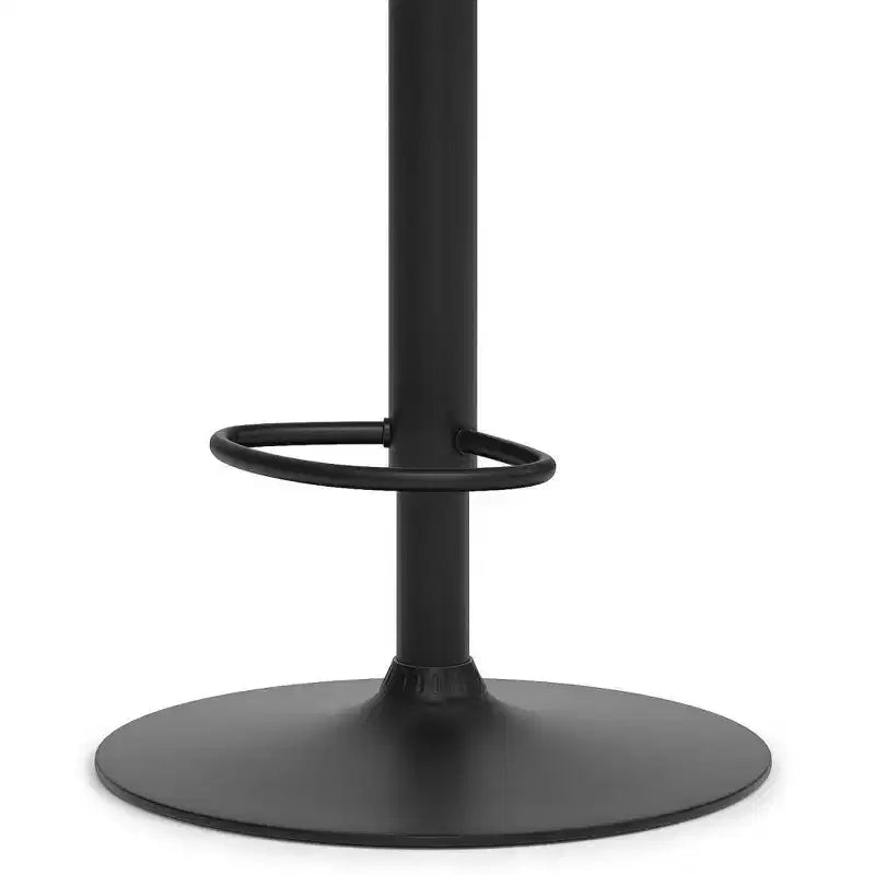 Sgabello da bar regolabile Monaghan Bentwood nero - WyndenHall