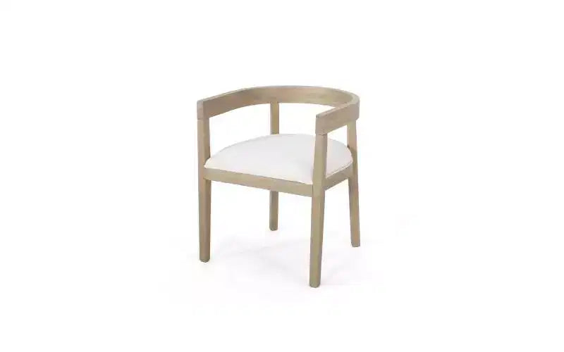 Christopher Knight Home Ellie Moderno Set da Pranzo 7 Pezzi in Legno di Gomma Tappezzato Beige/Frassino Chiaro