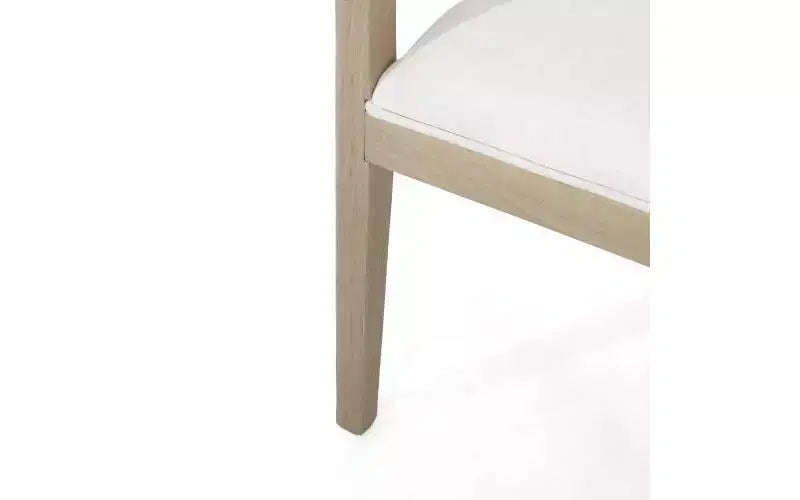 Christopher Knight Home Ellie Moderno Set da Pranzo 7 Pezzi in Legno di Gomma Tappezzato Beige/Frassino Chiaro