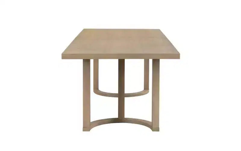 Christopher Knight Home Ellie Moderno Set da Pranzo 7 Pezzi in Legno di Gomma Tappezzato Beige/Frassino Chiaro