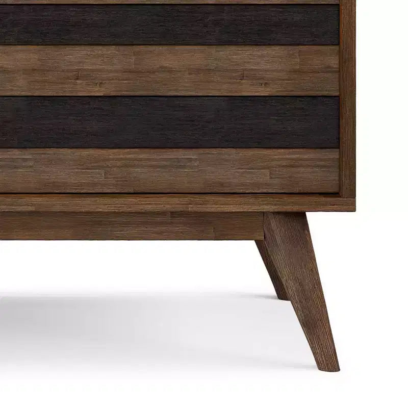 Wright TV Stand for TVs up to 60" Rustic Natural Aged Brown - WyndenHall: Acacia Wood, Cable Management, Adjustable Shelves