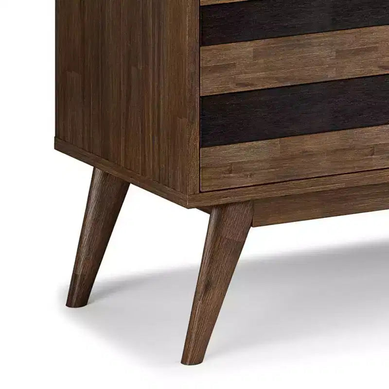 Wright TV Stand for TVs up to 60" Rustic Natural Aged Brown - WyndenHall: Acacia Wood, Cable Management, Adjustable Shelves