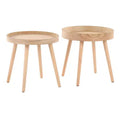 Pebble Side Table Set Natural - LumiSource