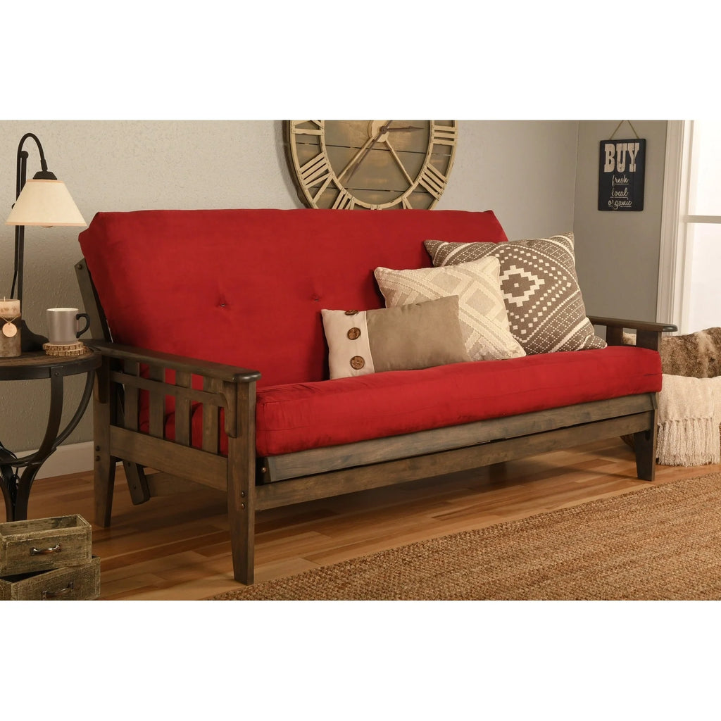 Set Futon Somette Tucson Full-size Noce Rustico con Materasso