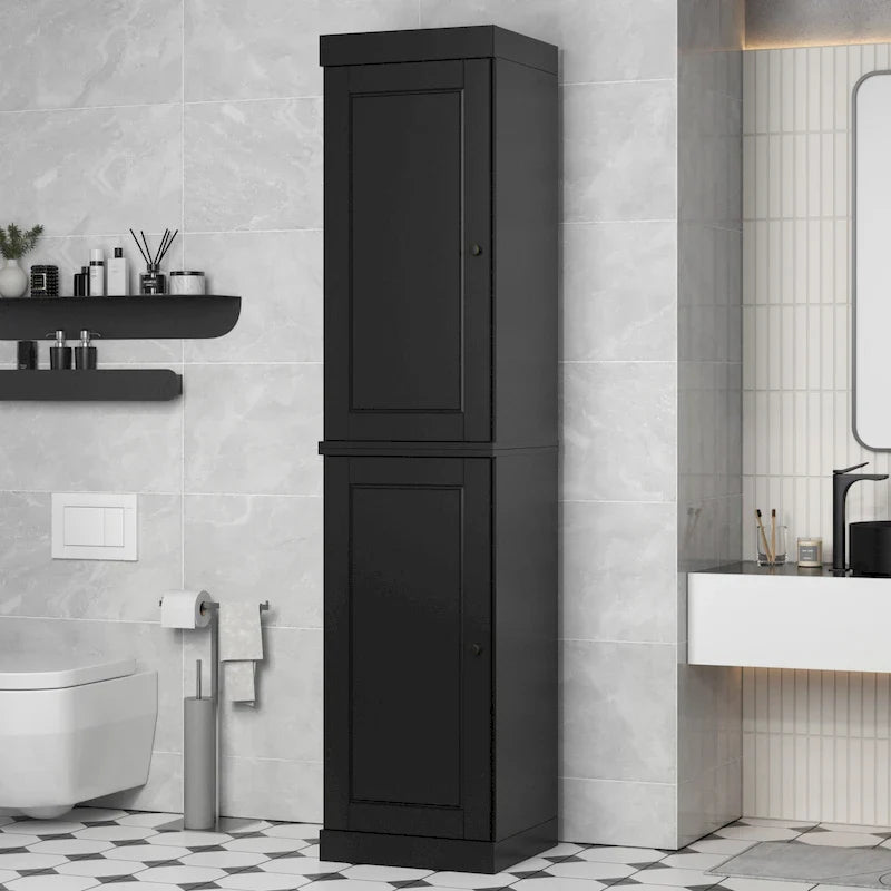 Mobiletto da bagno 16,5" in legno massello al 100% con ante opzionali di Palace Imports