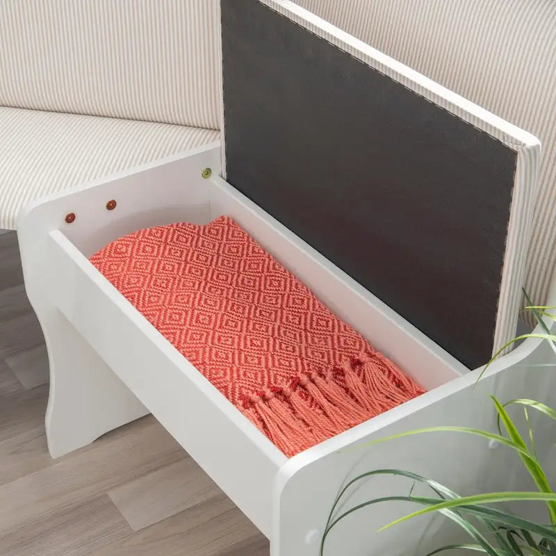 Set da Pranzo con Angolo Panca Sedley Farmhouse con Contenitore