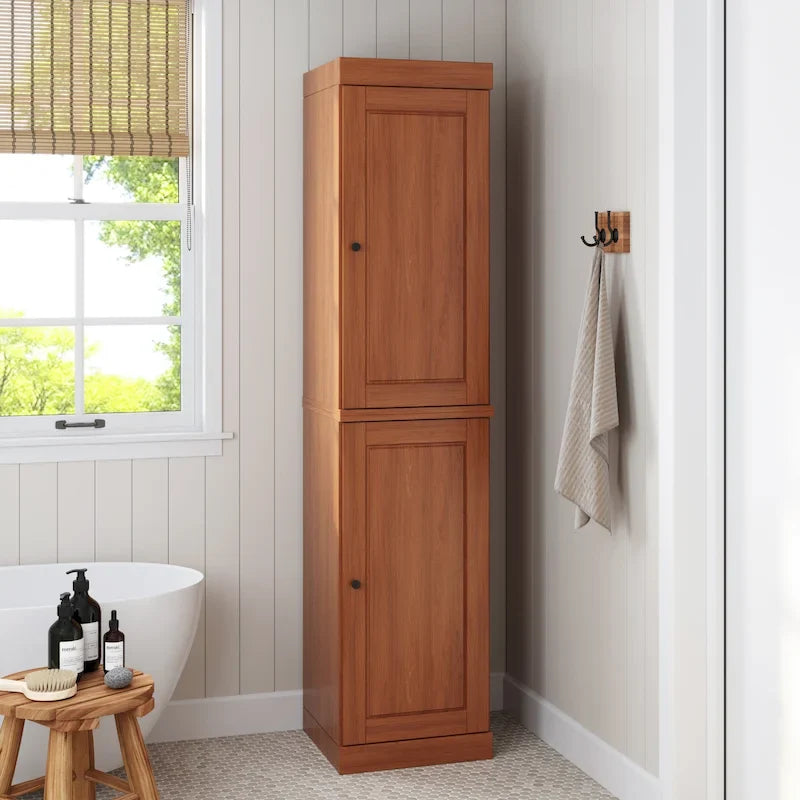 Mobiletto da bagno 16,5" in legno massello al 100% con ante opzionali di Palace Imports