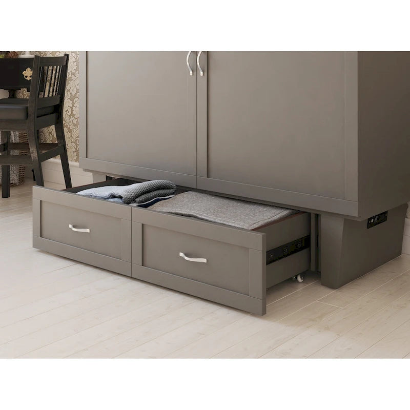 Cassettone letto a scomparsa Chelsea Queen con materasso