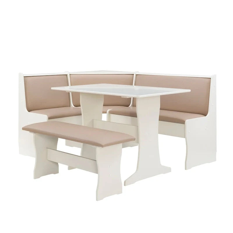 Set da Pranzo con Angolo Panca Sedley Farmhouse con Contenitore