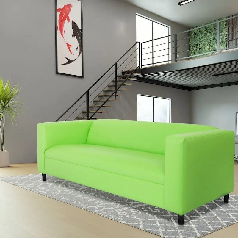 Divano a 3 posti moderno di metà secolo Coast to Coast Sofas, in ecopelle con struttura in legno massello e rivestito