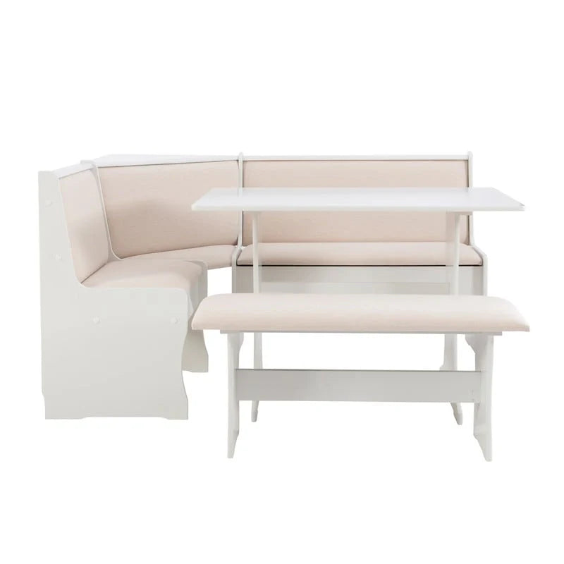 Set da Pranzo con Angolo Panca Sedley Farmhouse con Contenitore