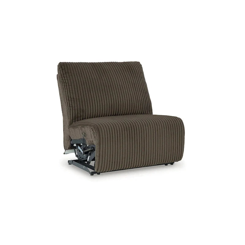 Divano sezionale reclinabile a 6 posti con chaise longue Top Tier marrone di Signature Design by Ashley - 147 L x 134 P x 41 A