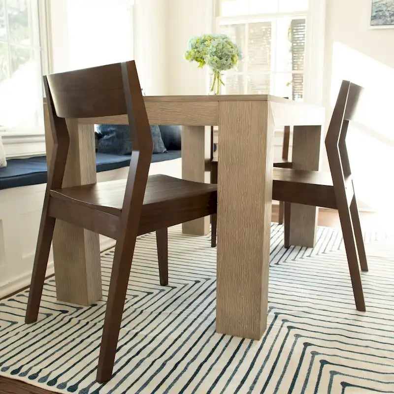 Sedia da pranzo moderna in legno massello Plank and Beam