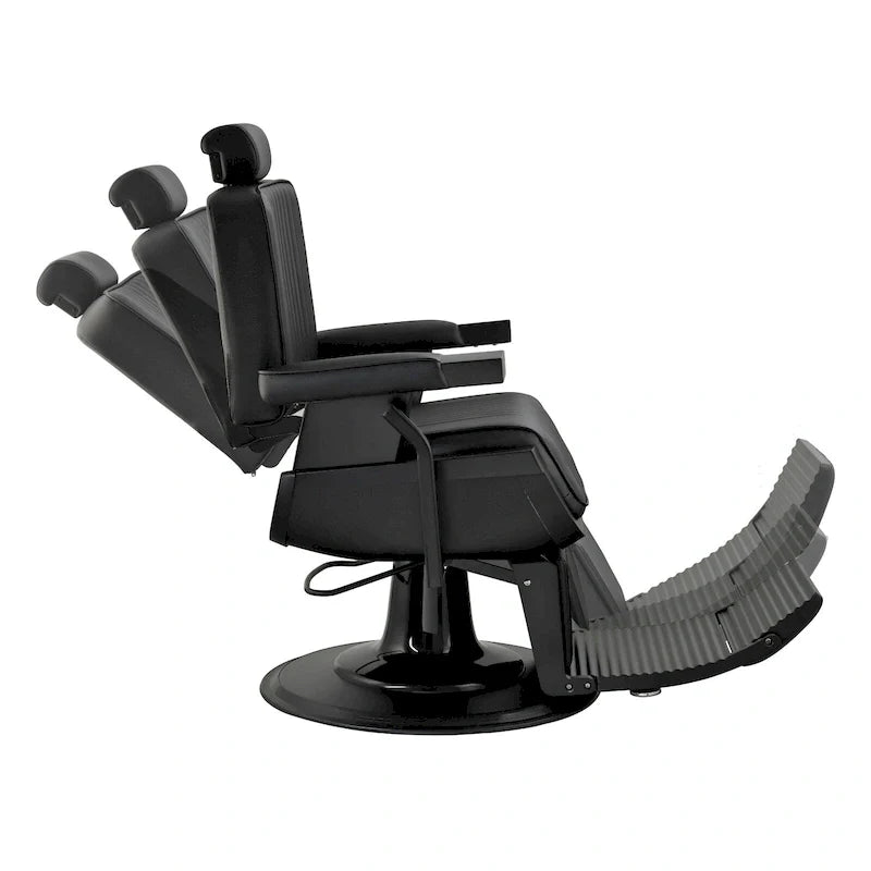 Poltrona da barbiere JAXSON Heavy Duty Reclining Hydraulic Barbershop Chair, telaio nero