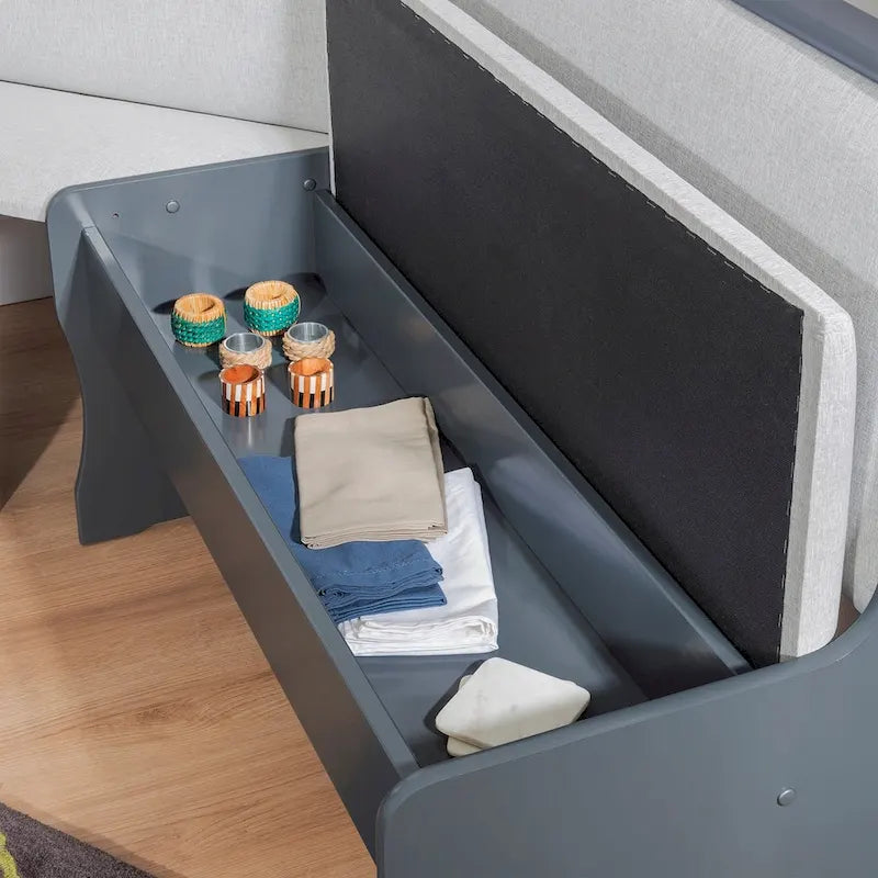 Set da Pranzo con Angolo Panca Sedley Farmhouse con Contenitore
