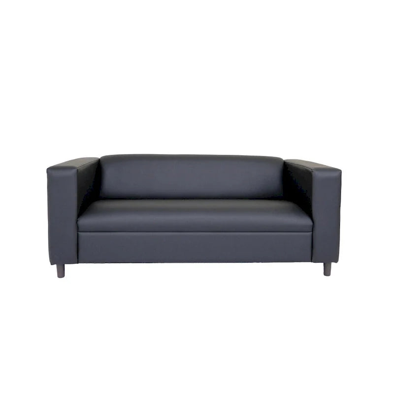 Divano a 3 posti moderno di metà secolo Coast to Coast Sofas, in ecopelle con struttura in legno massello e rivestito