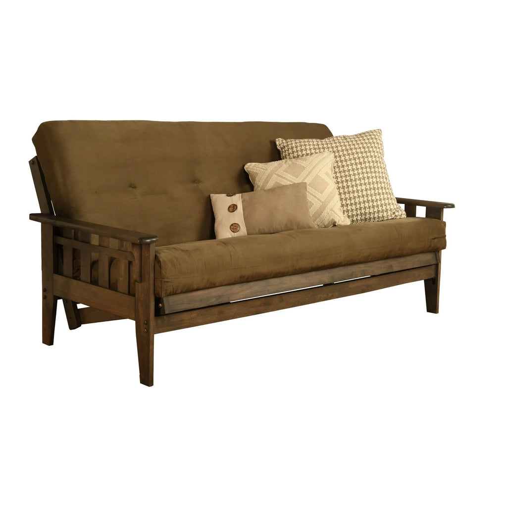 Set Futon Somette Tucson Full-size Noce Rustico con Materasso