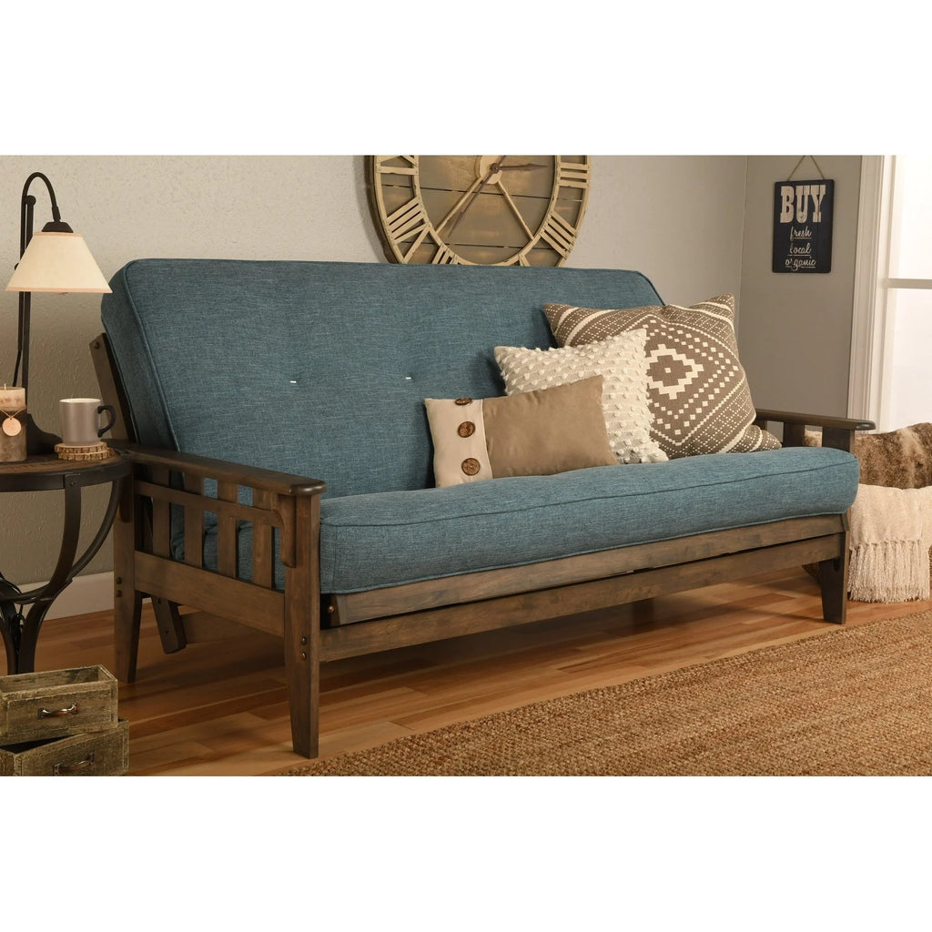 Set Futon Somette Tucson Full-size Noce Rustico con Materasso