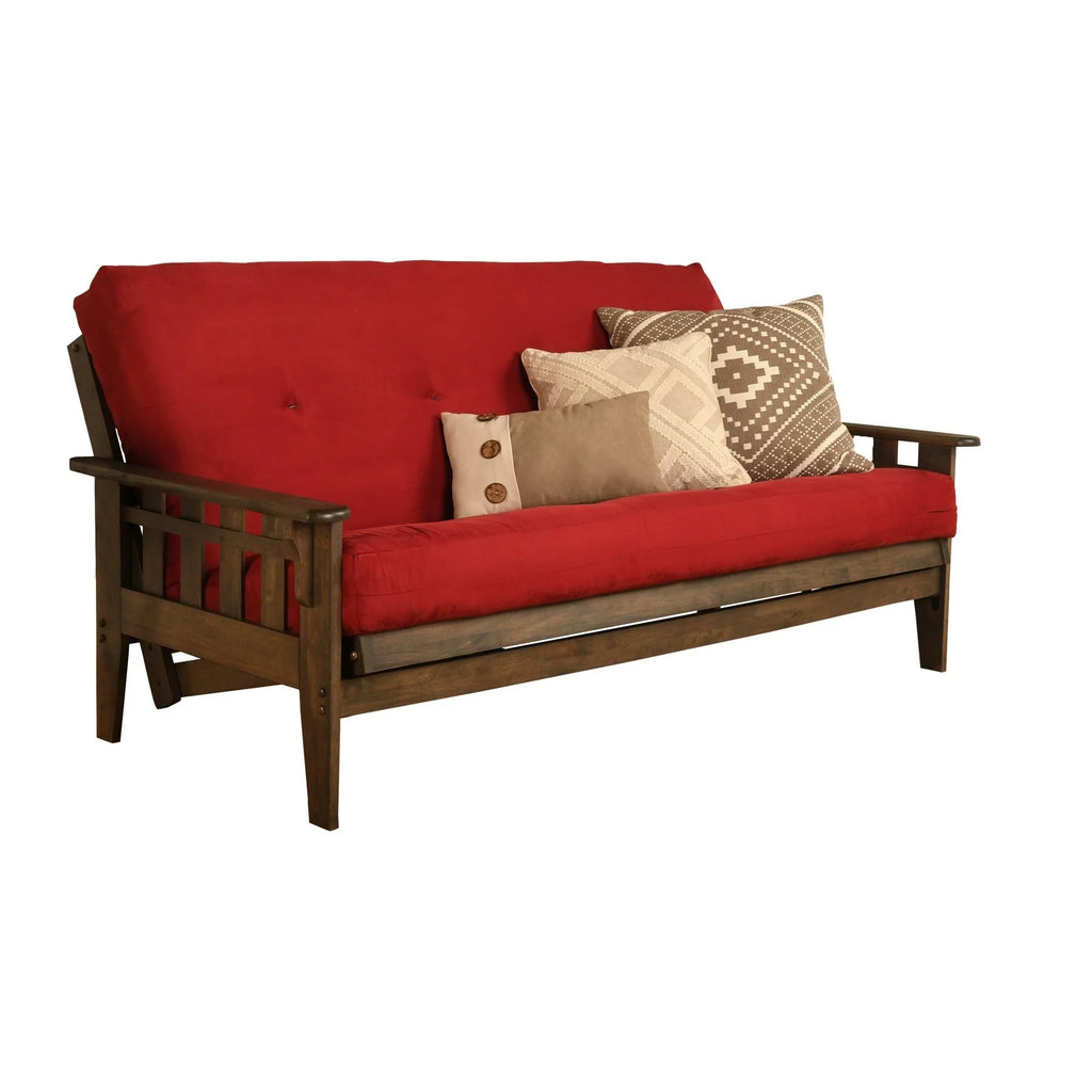 Set Futon Somette Tucson Full-size Noce Rustico con Materasso