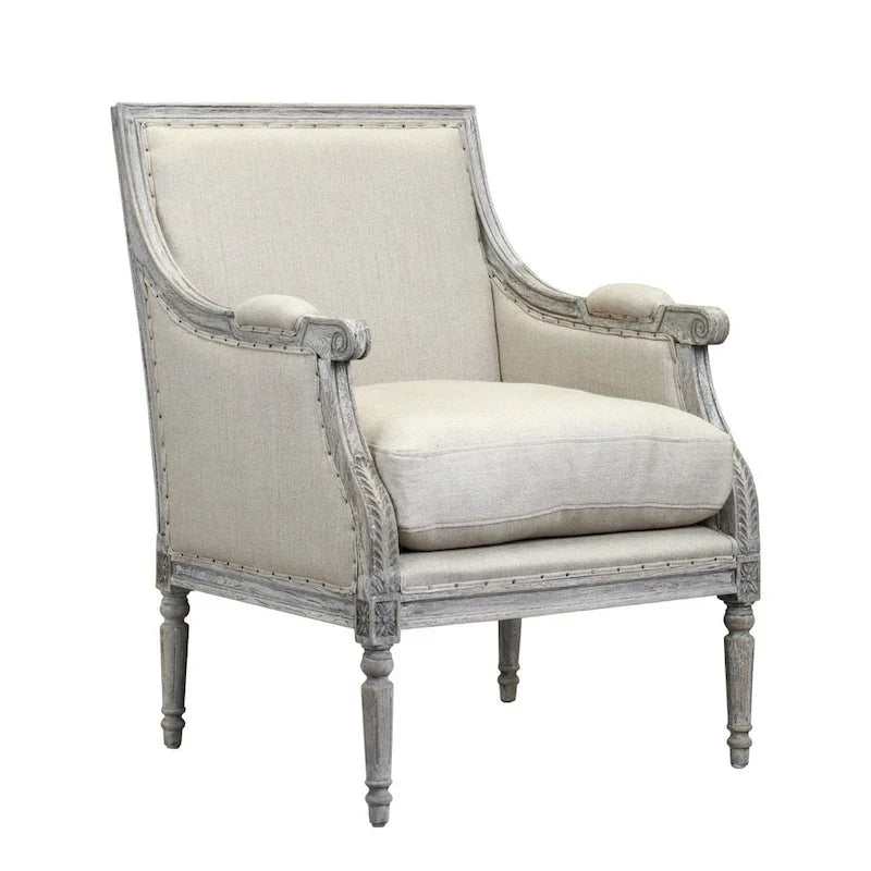 Poltrona in Legno Bianco Sporco Burnham Home Designs Collezione Prentice