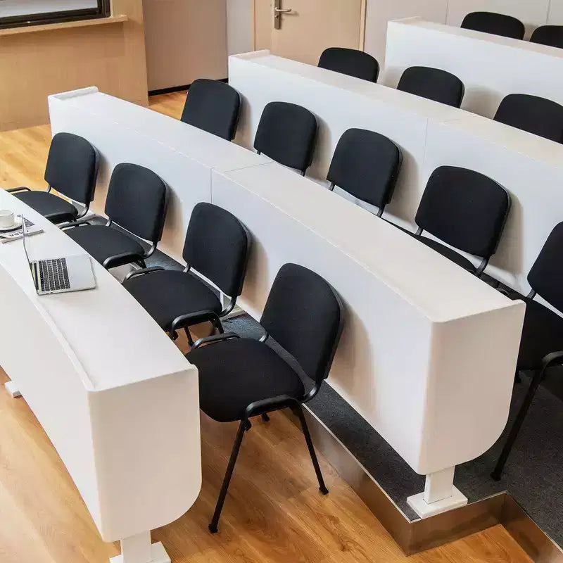Costway Set di 10 sedie da ufficio impilabili per ospiti, reception e sala riunioni