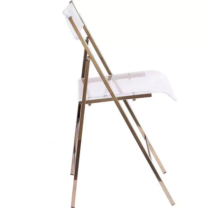 InterSpaceLiving Kasper Flex Sedie Pieghevoli di Lusso Moderne in Acrilico Lucite PK