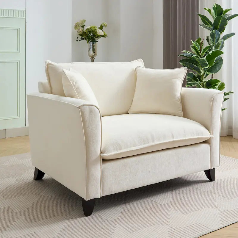 Poltrona oversize in ciniglia