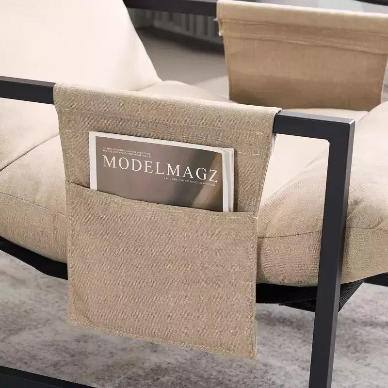 Poltrona imbottita con struttura in metallo stile moderno FERPIT