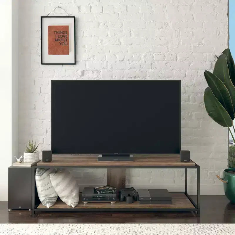 RealRooms Mobile TV Fayette per TV fino a 65 pollici, Rovere Anticato