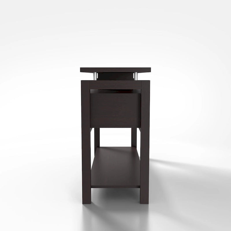 Tavolino da divano Posa Modern Espresso 47 pollici a 2 ripiani di Furniture of America