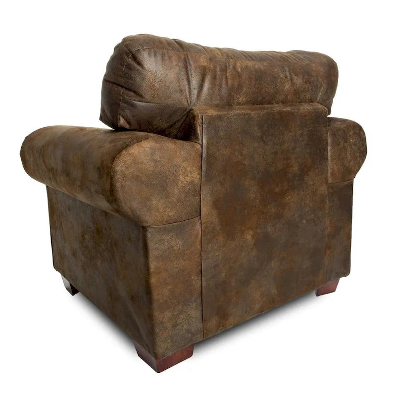 Poltrona American Furniture Classics Modello 8501-00-40 Wild Horses con Pouf Abbinato