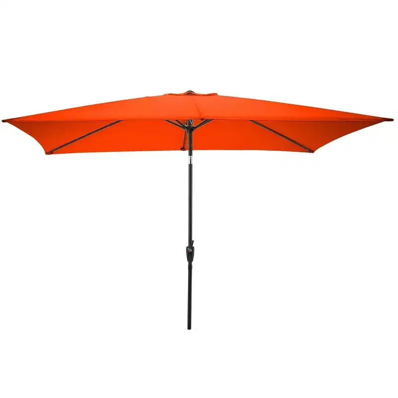 Alaterre Furniture 6pc Outdoor Patio Dining Set, Okemo Table with 10' Rectangular Umbrella
