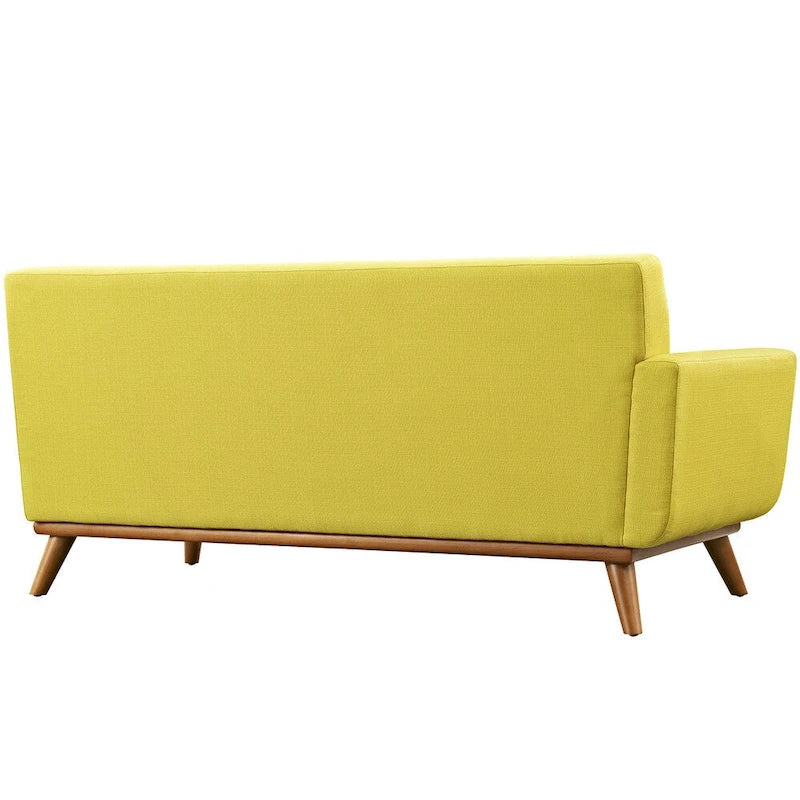 Divanetto Imbottito Moderno Mid-century Lato Sinistro, Azure