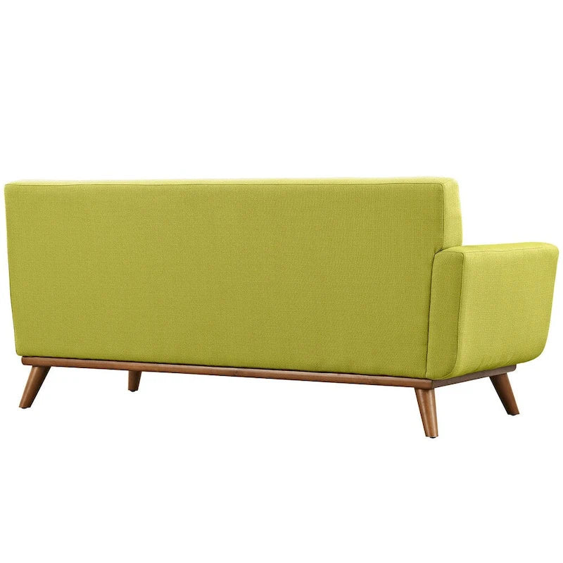 Divanetto Imbottito Moderno Mid-century Lato Sinistro, Azure