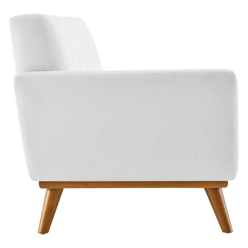 Divanetto Imbottito Moderno Mid-century Lato Sinistro, Azure