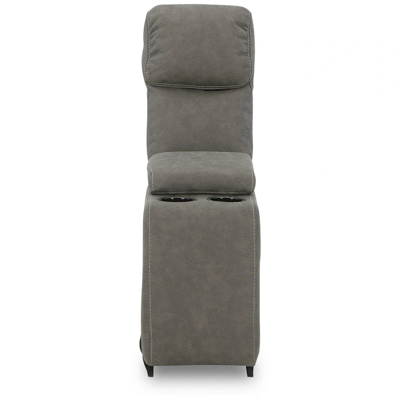 Divano sezionale reclinabile a sette posti Starbot Gray di Signature Design by Ashley - 112W x 112D x 42H