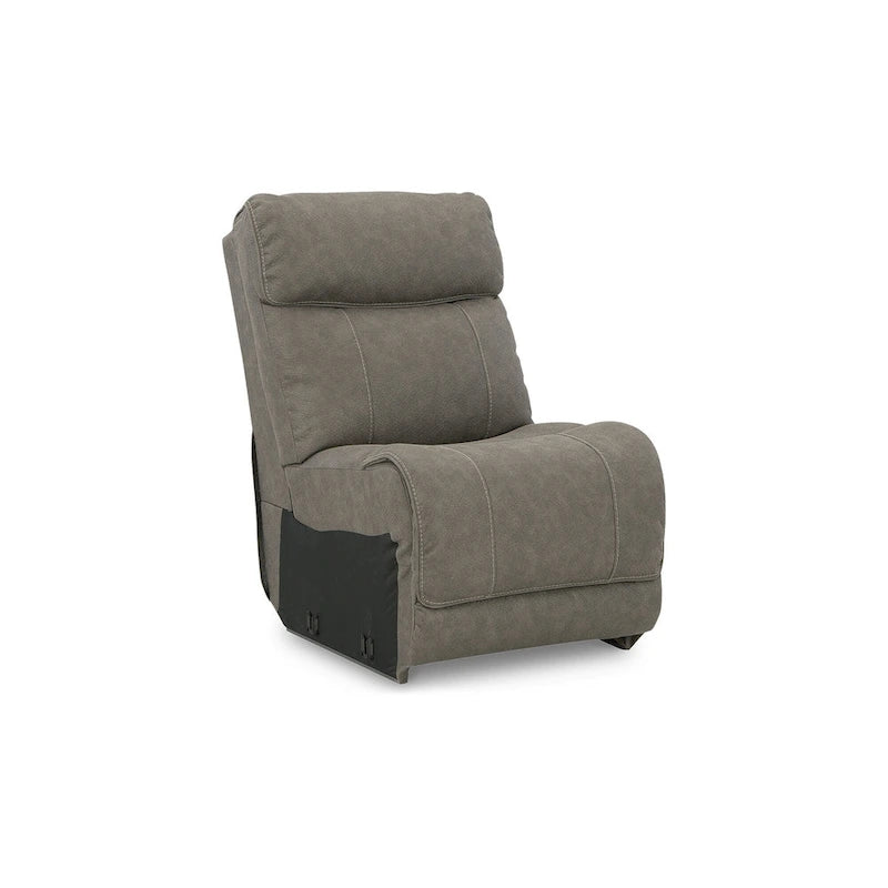 Divano sezionale reclinabile a sette posti Starbot Gray di Signature Design by Ashley - 112W x 112D x 42H