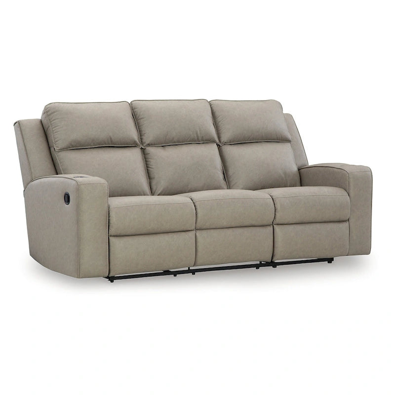 Divano reclinabile Signature Design by Ashley Lavenhorne Pebble con tavolo a scomparsa - 87W x 42D x 43H