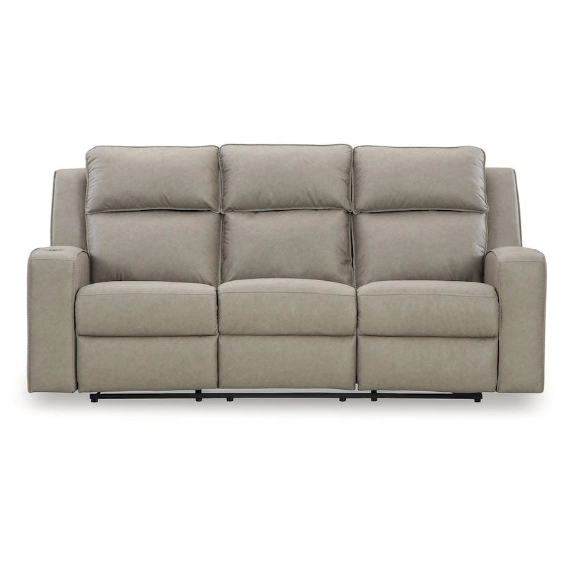 Divano reclinabile Signature Design by Ashley Lavenhorne Pebble con tavolo a scomparsa - 87W x 42D x 43H