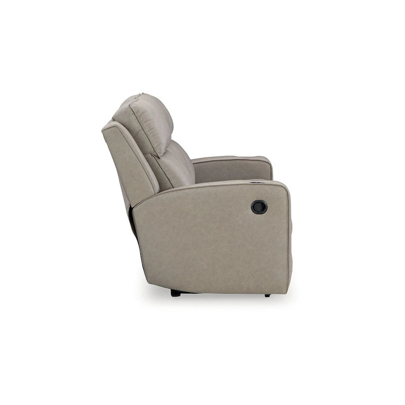 Divano reclinabile Signature Design by Ashley Lavenhorne Pebble con tavolo a scomparsa - 87W x 42D x 43H