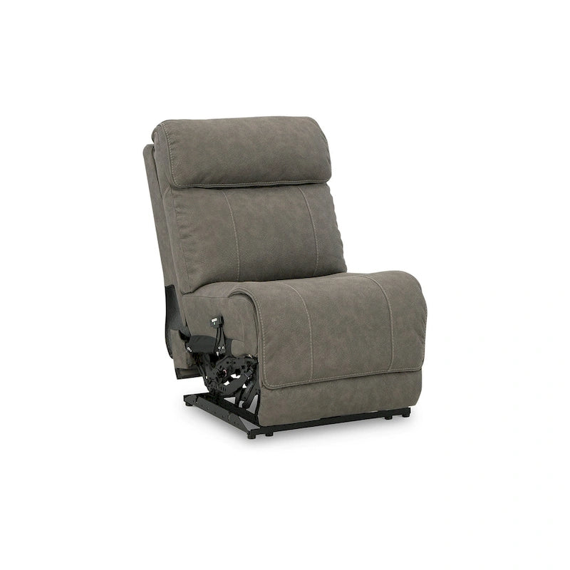 Divano sezionale reclinabile elettrico a 5 posti Signature Design by Ashley Starbot Gray - 131W x 131D x 42H