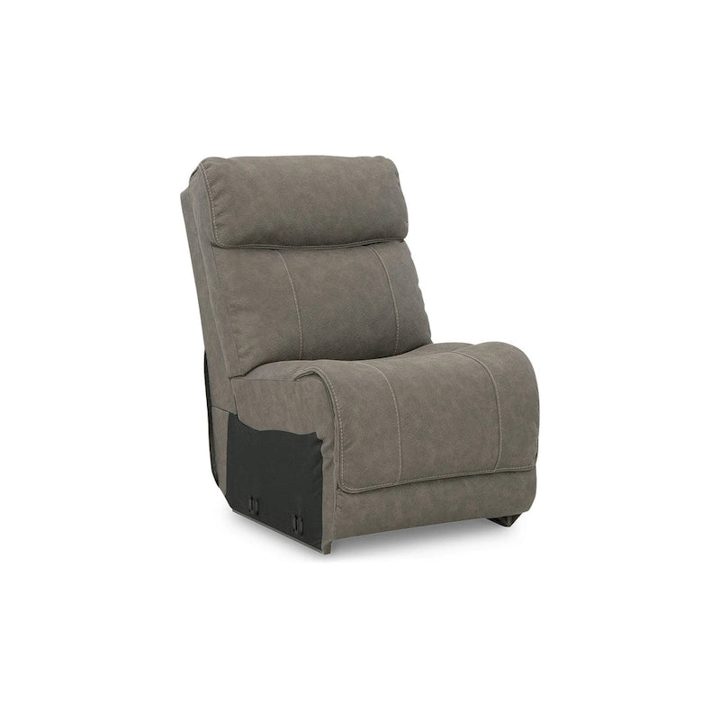 Divano sezionale reclinabile elettrico a 5 posti Signature Design by Ashley Starbot Gray - 131W x 131D x 42H