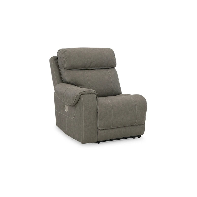 Divano sezionale reclinabile elettrico a 5 posti Signature Design by Ashley Starbot Gray - 131W x 131D x 42H