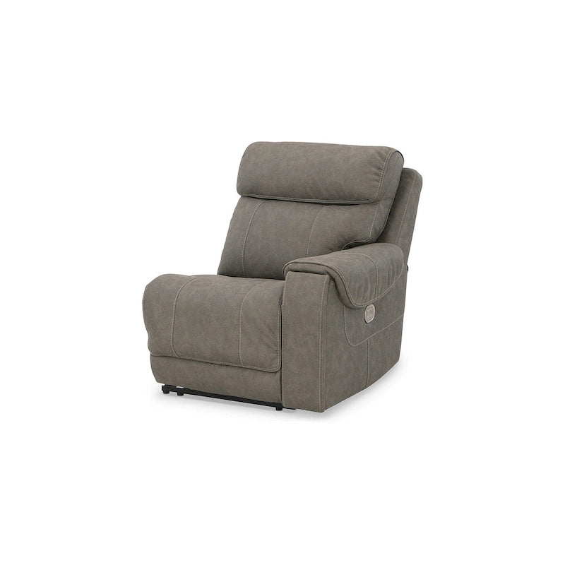 Divano sezionale reclinabile elettrico a 5 posti Signature Design by Ashley Starbot Gray - 131W x 131D x 42H