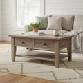 40 Wide Small Coffee Table, Light Brown