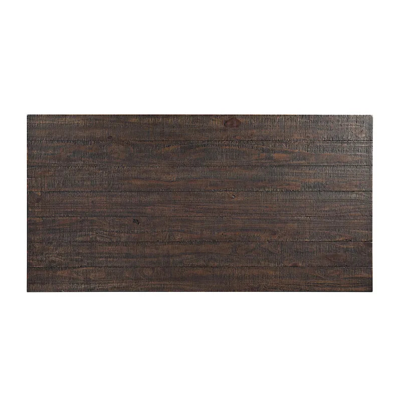 Tavolo da pranzo in legno massiccio Badri Rustic di Furniture of America, 76 pollici