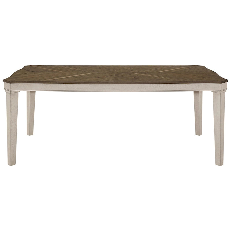 Set tavolo da pranzo 7 pezzi Seaside Nutmeg e Rustic Cream