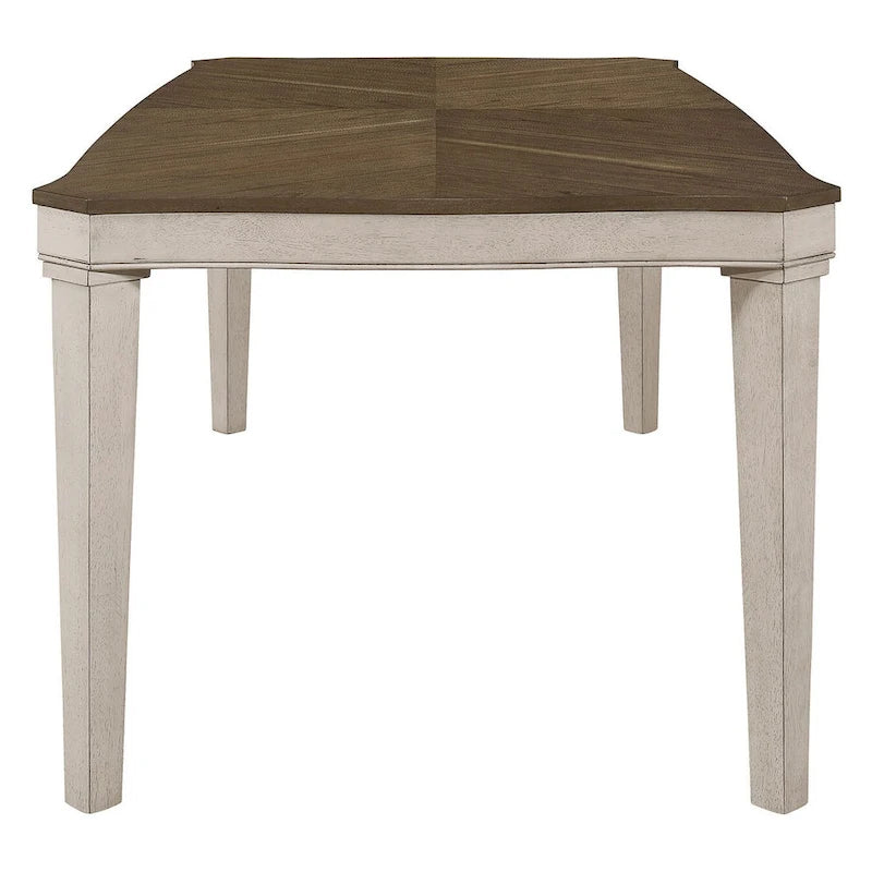 Set tavolo da pranzo 7 pezzi Seaside Nutmeg e Rustic Cream