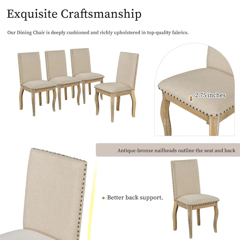 Set da pranzo allungabile 5 pezzi con sedie imbottite